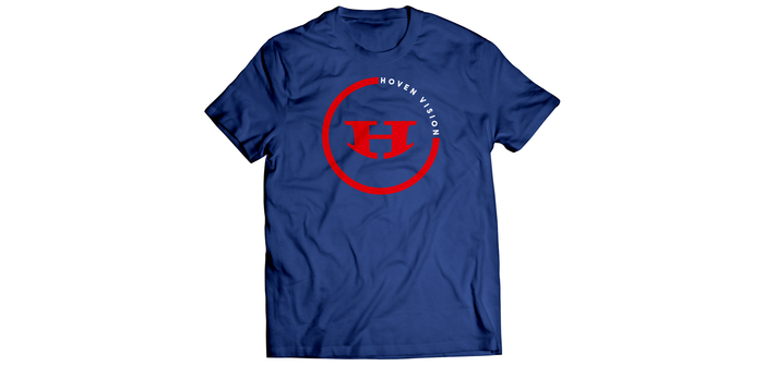 Broken Circle T Navy/Red